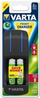 Фото - Зарядка аккумуляторных батареек Varta Pocket Charger + 4xAA 1600 mAh