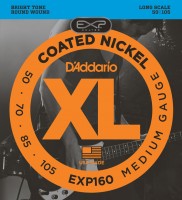 Фото - Струны DAddario EXP Coated Nickel Wound Bass 50-105
