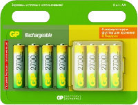 Photos - Battery GP Rechargeable 8xAA 2700 mAh (4+4)