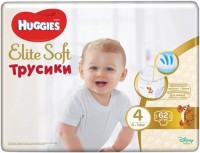 Photos - Nappies Huggies Elite Soft Pants 4 / 62 pcs
