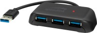 Photos - Card Reader / USB Hub Speed-Link Snappy Evo USB Hub 4 Port USB 3.0 Passive 