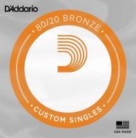 Фото - Струны DAddario 80/20 Bronze Single 45 