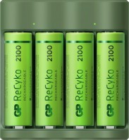 Фото - Зарядка аккумуляторных батареек GP B421 + 4xAA 2100 mAh 