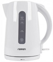Electric Kettle RAVEN EC 021 2200 W 1.7 L  white