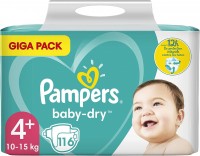 Photos - Nappies Pampers Active Baby-Dry 4 Plus / 116 pcs