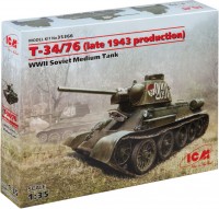 Фото - Збірна модель ICM T-34/76 (late 1943 production) (1:35)