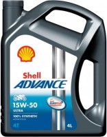 Фото - Моторне мастило Shell Advance 4T Ultra 15W-50 4 л