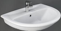 Photos - Bathroom Sink Rak Ceramics Karla 55 KR0701AWHA 550 mm