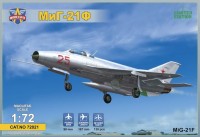 Сборная модель Modelsvit MiG-21F(Izdeliye 72) Soviet Supersonic Fighter (1:72)