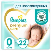Фото - Підгузки Pampers Premium Care 0 / 22 pcs