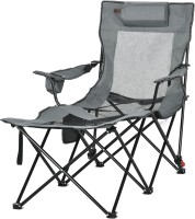 Фото - Туристическая мебель Outsunny Foldable Reclining Garden Chairs with Footrest and Adjustable Backrest