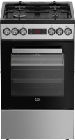 Photos - Cooker Beko FSM 52332 DXDT stainless steel