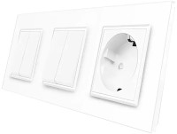 Фото - Розетка Livolo VL-C7K2/K2/FCTC16A-6WP білий