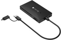 Фото - Картридер / USB-хаб TECHLY SD/TF Smart Card Memory Reader with 3 USB Port Hub
