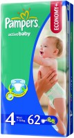 Фото - Підгузки Pampers Active Baby 4 / 62 pcs 