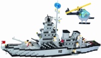 Photos - Construction Toy Qman Enlighten Warship 112