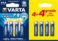 Фото - Аккумулятор / батарейка Varta High Energy 8xAAA