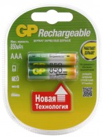 Photos - Battery GP Rechargeable 2xAAA 850 mAh