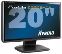 Фото - Монітор Iiyama ProLite E2008HDS 20 "  чорний